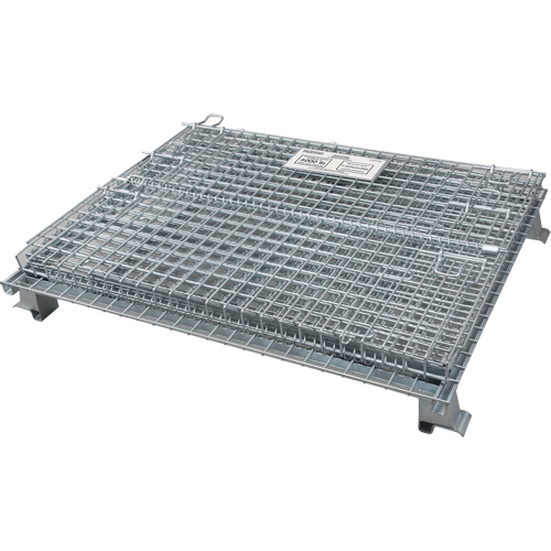 Conteneur repliable en m&eacute;tal grillag&eacute;, 40" la x 48" p x 42" h, Capacit&eacute; de 4000 lb Oxymax Inc