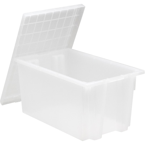 Heavy-Duty Stack & Nest Tote, 6" x 11" x 18", Clear Oxymax Inc