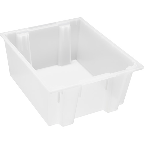 Contenant robuste Stack & Nest, 10" x 19,5" x 23,5", Transparent Oxymax Inc