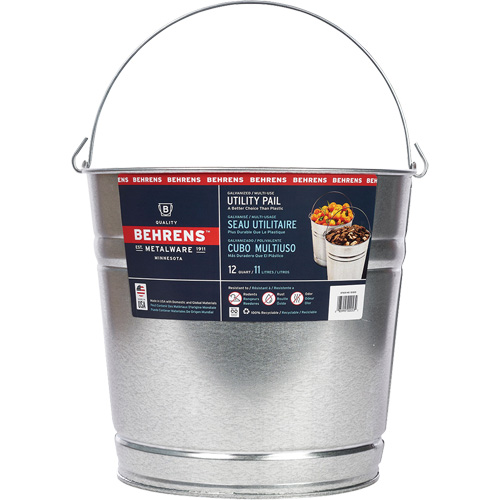 Seau, Acier galvanis&eacute;, 11 L Oxymax Inc