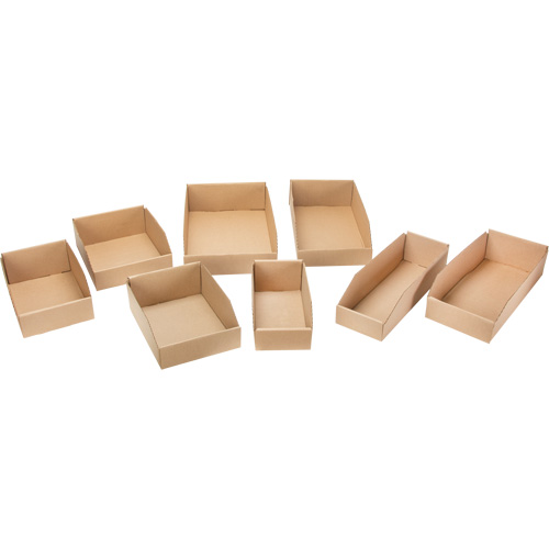 Boîtes profondes en carton ondul&eacute;, 5-3/4" la x 17-1/4" p x 4-1/2" h, Beige Oxymax Inc