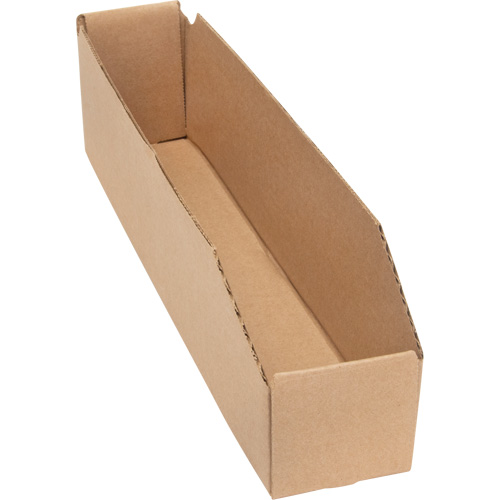 Boîtes profondes en carton ondul&eacute;, 1-7/8" la x 17-1/8" p x 4-1/2" h, Beige Oxymax Inc