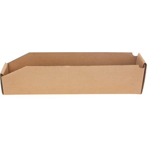 Boîtes profondes en carton ondul&eacute;, 1-7/8" la x 17-1/8" p x 4-1/2" h, Beige Oxymax Inc