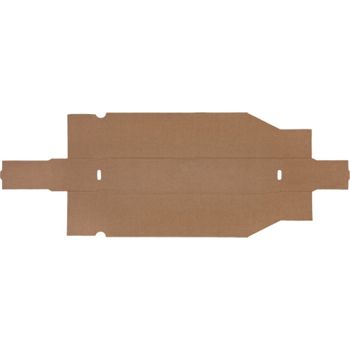 Boîtes profondes en carton ondul&eacute;, 1-7/8" la x 17-1/8" p x 4-1/2" h, Beige Oxymax Inc