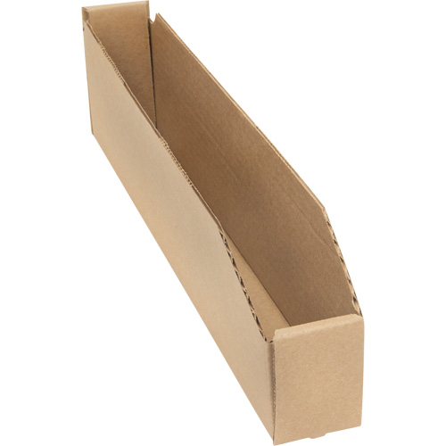 Deep Corrugated Parts Bins, 2-7/8" W x 17-1/4" D x 4-1/2" H, Beige Oxymax Inc