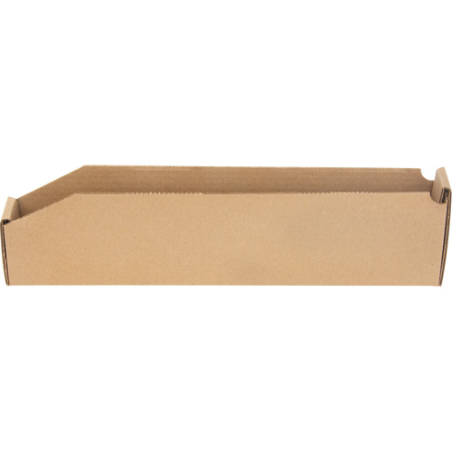 Deep Corrugated Parts Bins, 2-7/8" W x 17-1/4" D x 4-1/2" H, Beige Oxymax Inc