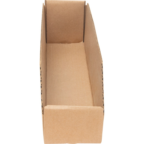 Deep Corrugated Parts Bins, 3-3/4" W x 17-1/4" D x 4-1/2" H, Beige Oxymax Inc
