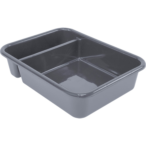 Bac d'entreposage tout usage &agrave; compartiment, 5" ha x 15" p x 20" lo, Plastique, Gris Oxymax Inc