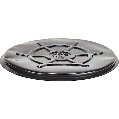 Protective Drum Lids, Open Top, Fits: 55 US gal (45 imp. gal.), Black Oxymax Inc