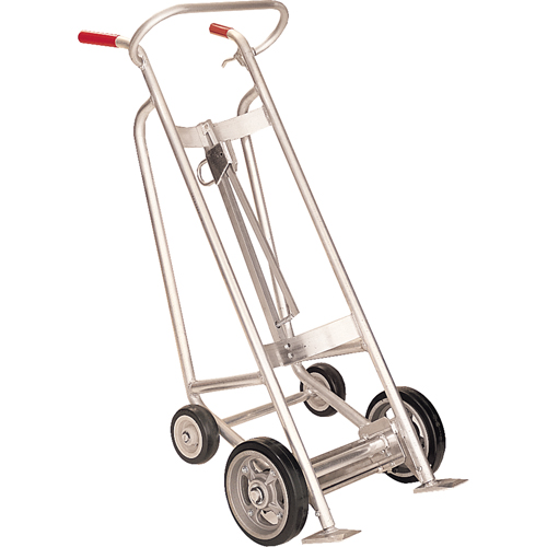 Drum Truck with Hand Brake, Aluminum Construction, 25 - 55 US Gal. (20 - 45 Imperial Gal.) Oxymax Inc