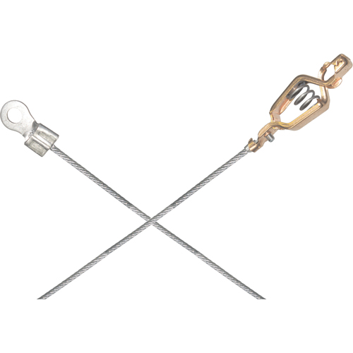 Assemblages l&eacute;gers de c&acirc;bles de masse et de mise &agrave; la terre - Pinces crocodile & raccordements a/borne d'extr&eacute;mit&eacute; de 1/4" Oxymax Inc