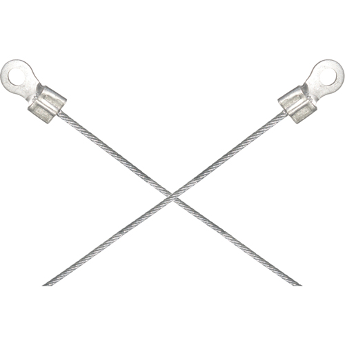 Light-Duty Bonding & Grounding Wire Assemblies - Two 1/4" Terminal Connectors Oxymax Inc