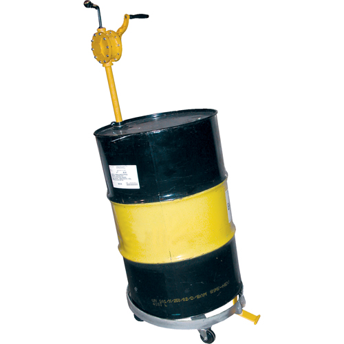 Tilting Drum Dollies, Steel, 900 lbs. Capacity, 23-1/2" Diameter, Hard Rubber Casters Oxymax Inc