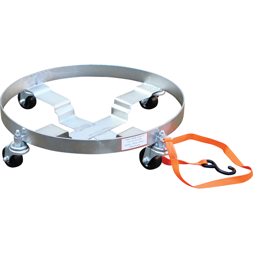 Chariots &agrave; &eacute;tages multiples pour baril, Acier, Capacit&eacute;e 900 lb, Diam&egrave;tre 23-1/2", Roue en Caoutchouc Oxymax Inc