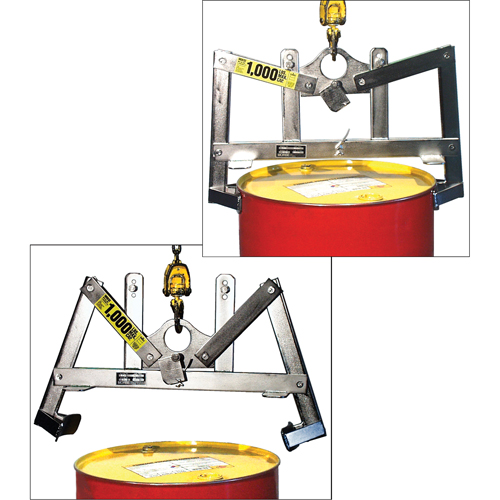 Automatic Vertical Drum Lifters, 55 US gal. (45 Imperial Gal.), 1000 lbs./454 kg. Cap. Oxymax Inc