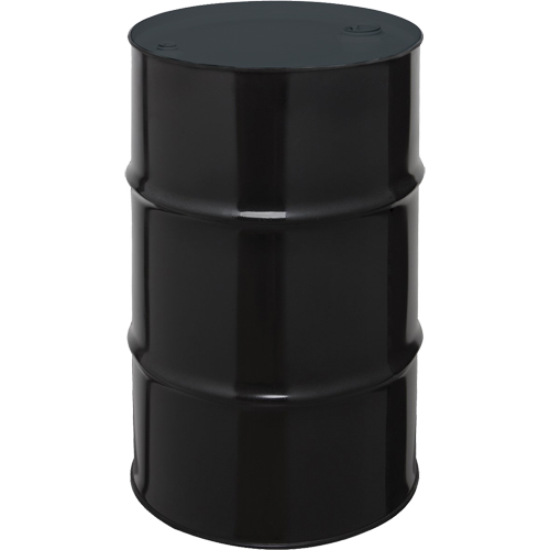 Steel Drums, 55 US gal (45 imp. gal.), Unlined, Black, Closed Top, 1A1/X1.8/300, 20 Gauge Oxymax Inc