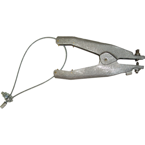 Static Grounding Clamp (GAT Series), Cast Aluminum Body Material, Stainless Steel Cup Point Material, 1 Isolated Point Configuration, 1-1/4" Max. Opening Oxymax Inc