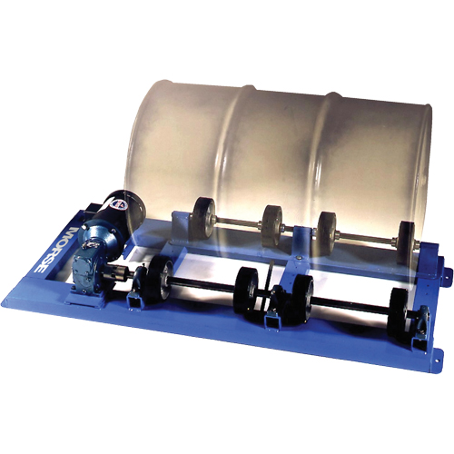 Single Stationary Drum Roller, 55 US gal. (45 Imperial Gal.) Capacity, Fixed Speed, 0.5 HP Oxymax Inc
