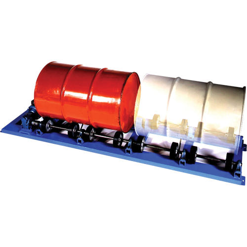 Double Stationary Drum Roller, 55 US gal. (45 Imperial Gal.) Capacity, Fixed Speed, 1 HP Oxymax Inc