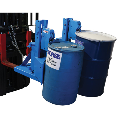 Manipulateur de barils MORSPEED 1500 pour chariot &eacute;l&eacute;vateur, Pour 55 gal. US (45 gal. imp.) Oxymax Inc
