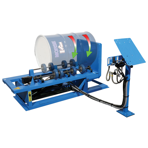 Hydra-Lift Drum Rotator / Roller, 55 US gal. (45 Imperial Gal.) Capacity, Variable Speed, 1 HP Oxymax Inc