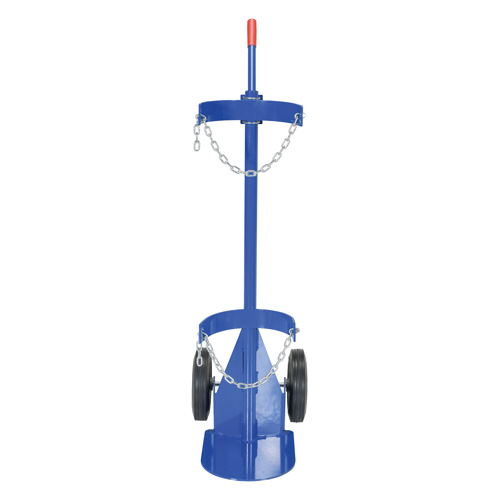 Chariot pour bouteille de gaz, Roues Caoutchouc, Base de 12" la x 15-1/2" lo, 500 lb Oxymax Inc