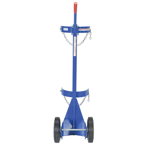 Chariot pour bouteille de gaz, Roues Caoutchouc, Base de 12" la x 15-1/2" lo, 500 lb Oxymax Inc
