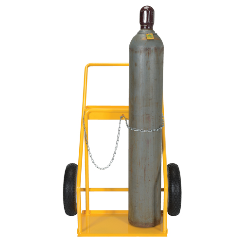 Chariot pour bouteille de gaz, Roues Caoutchouc, Base de 22" la x 14-1/8" lo, 250 lb Oxymax Inc
