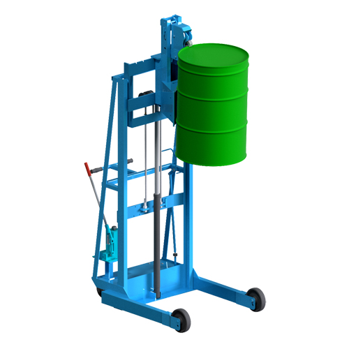 Vertical-Lift MORSPEED Drum Stacker, For 30 - 85 US Gal. (25 - 70 Imperial Gal.) Oxymax Inc
