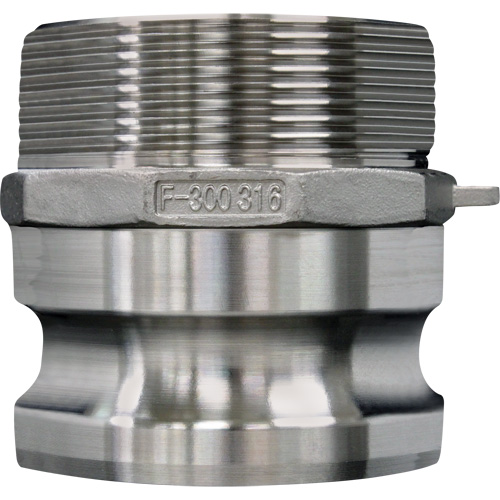 Cam & Groove Coupling, Stainless Steel, Type F, 2-1/2", Male NPT, 150 PSI Oxymax Inc