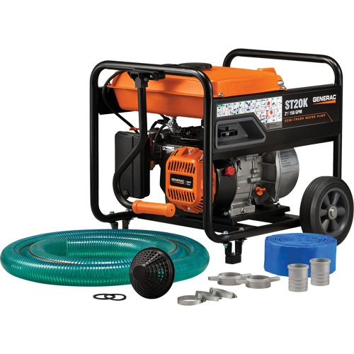 Trousse de pompe &agrave; eau &agrave; semi-r&eacute;sidus, 158 gal./min, 208 cc, 4 cycles OHV Oxymax Inc