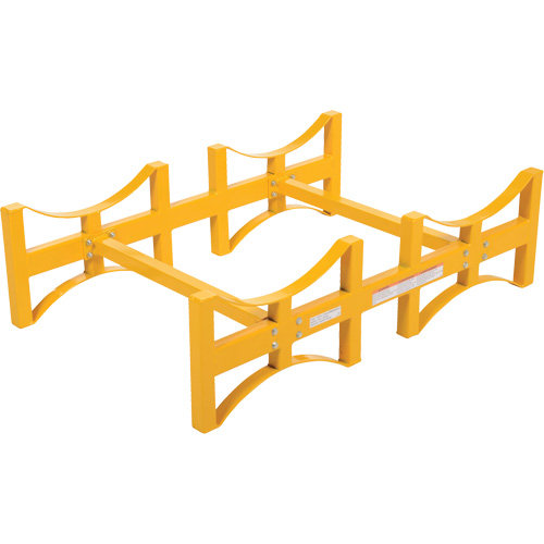Steel Stackable Drum Rack, 2 Drums, 1600 lbs. Capacity, 45-1/2" W x 29-7/8" D x 12-3/4" H Oxymax Inc