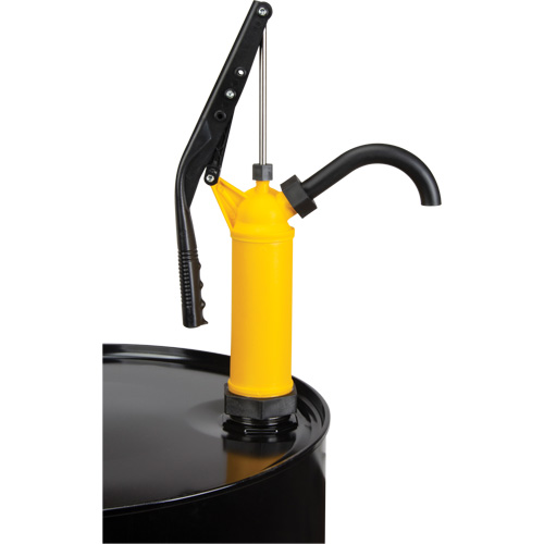 Pompe &agrave; baril de type levier, Polypropyl&egrave;ne, 14 oz/course, Pour barils de 5-55 gal. Oxymax Inc