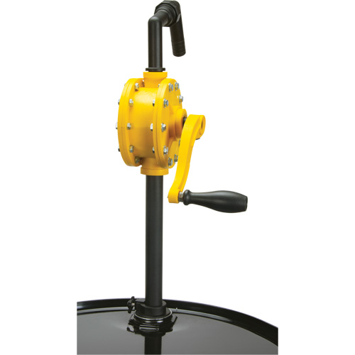 Pompe rotative pour baril, Polypropyl&egrave;ne, Pour capacit&eacute; 15 - 55 gal. US, 8 oz/course Oxymax Inc