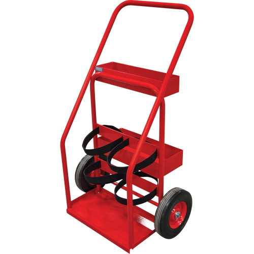 Hot Works Fire Prevention Cart, Semi-Pneumatic Wheels, 17.75" W x 8.9" L Base, 100 lbs. Oxymax Inc