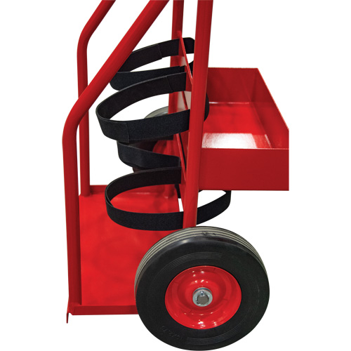Hot Works Fire Prevention Cart, Semi-Pneumatic Wheels, 17.75" W x 8.9" L Base, 100 lbs. Oxymax Inc