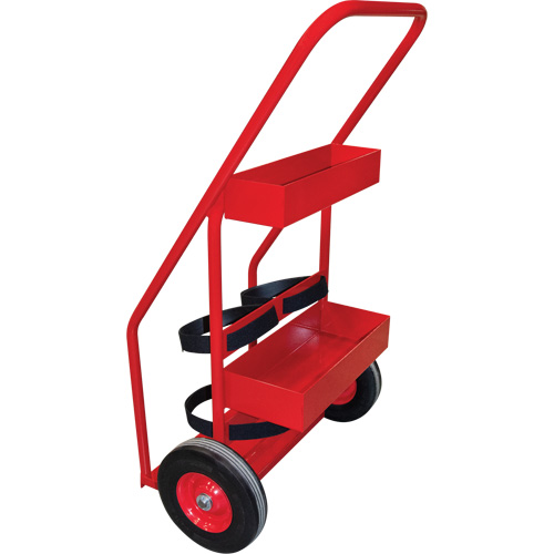 Hot Works Fire Prevention Cart, Semi-Pneumatic Wheels, 17.75" W x 8.9" L Base, 100 lbs. Oxymax Inc