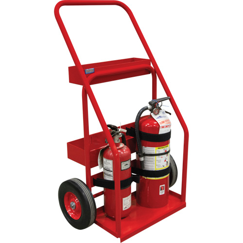 Hot Works Fire Prevention Cart, Semi-Pneumatic Wheels, 17.75" W x 8.9" L Base, 100 lbs. Oxymax Inc