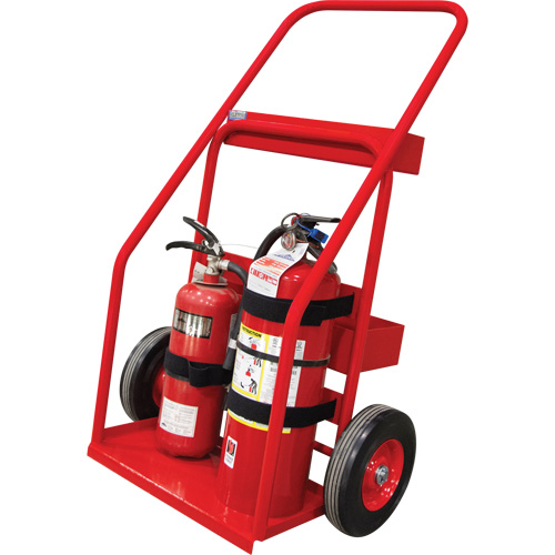 Hot Works Fire Prevention Cart, Semi-Pneumatic Wheels, 17.75" W x 8.9" L Base, 100 lbs. Oxymax Inc
