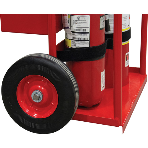 Hot Works Fire Prevention Cart, Semi-Pneumatic Wheels, 17.75" W x 8.9" L Base, 100 lbs. Oxymax Inc