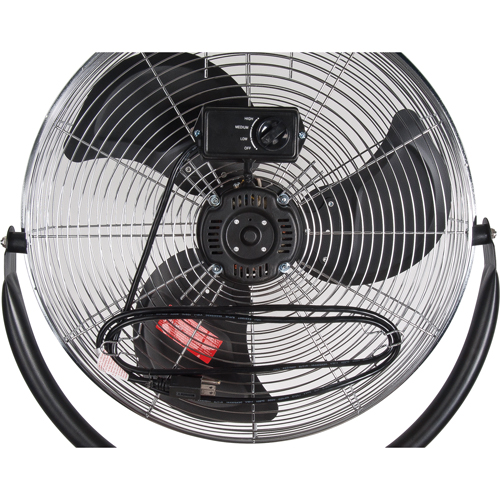 High-Velocity Pedestal Fan, Commercial, 3 Speed, 20" Diameter Oxymax Inc