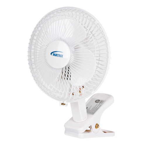 Clip-On & Desk Fan, 6" Diameter, 2 Speeds Oxymax Inc