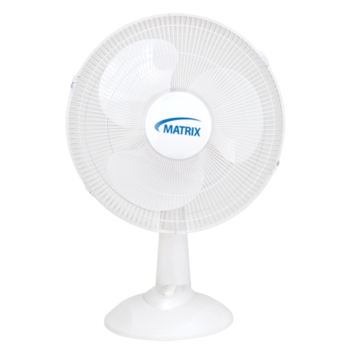 Oscillating Desk Fan with Push Buttons, 16" Diameter, 3 Speeds Oxymax Inc