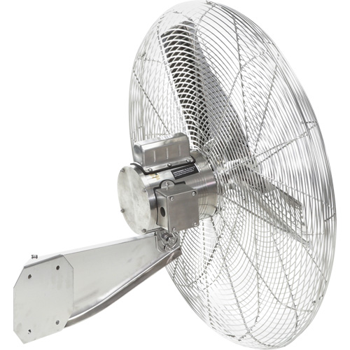 Stainless Steel Food Service Washdown Air Circulating Fans, Industrial, 1 Speed, 20" Diameter Oxymax Inc