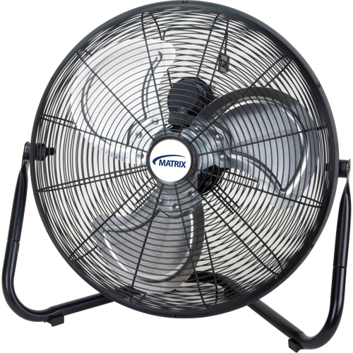 High-Velocity Floor Fan, Commercial, 3 Speed, 16" Diameter Oxymax Inc