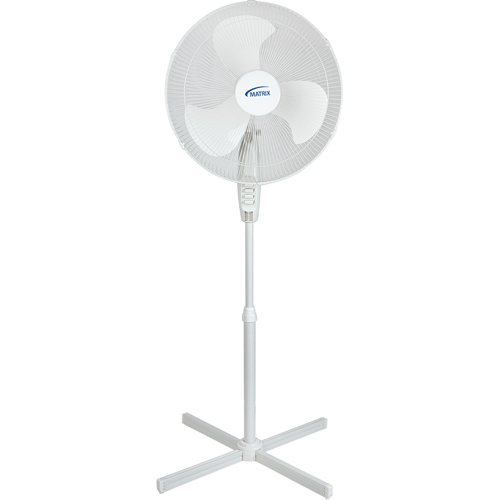 Ventilateur oscillant sur socle, Commercial, 3 Vitesses, Diam&egrave;tre de 18" Oxymax Inc