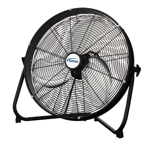 High Velocity Floor Fan, Commercial, 3 Speed, 20" Diameter Oxymax Inc