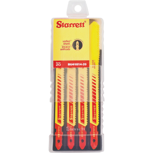 Lames pour scie sauteuse Unified Shank, Bim&eacute;tal, 4" lo, 10-14 dents par pouce Oxymax Inc