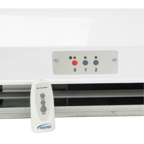 Air Curtain with Remote Control, 2 Speeds Oxymax Inc