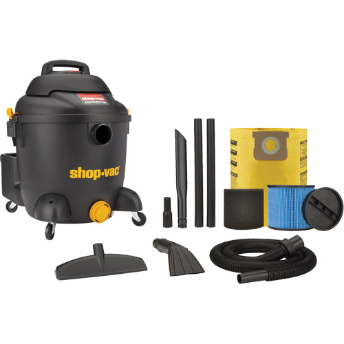 Aspirateur pour atelier, Secs-humides, 4,5 CV, 10 gal. US (37,9 litres) Oxymax Inc